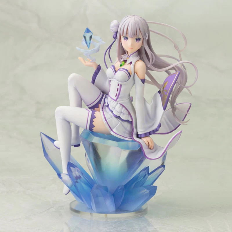 18 см Re:zero Kara Hajimeru Isekai Seikatsu Эмилия фигурку ПВХ Коллекционная модель игрушки аниме