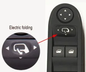 Electric folding O* riginal главный переключатель стеклоподъемника для peugeot 3008 5008 хэтчбек вагон левая передняя дверь переключатель подъемника 96650621ZD 6490X6 - Цвет: Electric folding