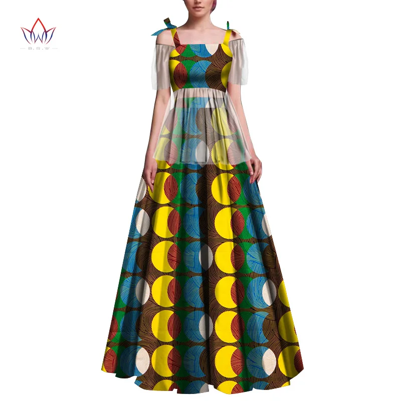 2 Piece Sets Womens Outfits Fashion Dashiki Cotton Top & Skirt African Clothes Bazin Plus Size Lady Clothing for Party WY6680