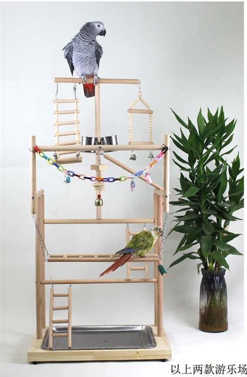 96*33*48 см Дерево попугай площадка птица Играть Стенд жердочка для птицы с качели