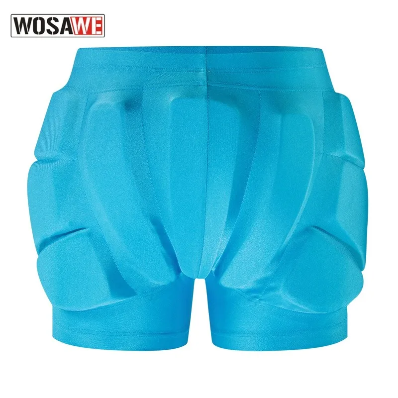 WOSAWE S-3XL Adults Teenagers Snowboard Protection Skateboard Roller Skate Elastic Protective Padded Shorts Hip Pads Protector