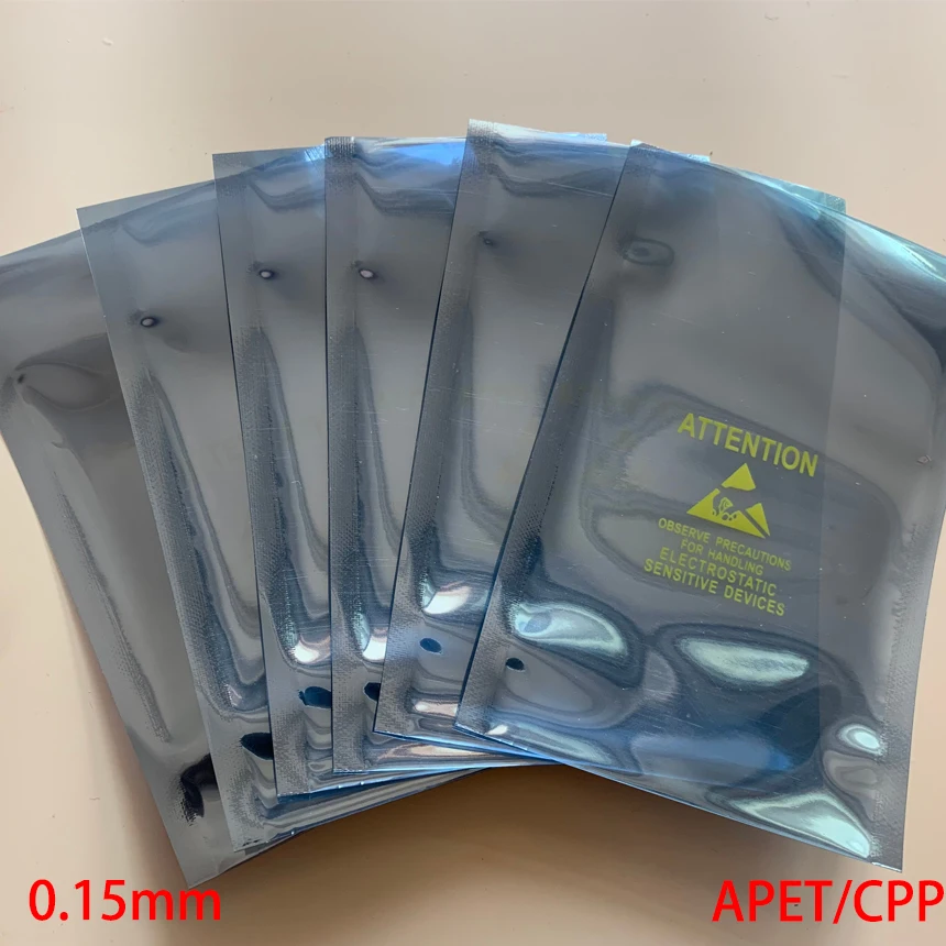 31*40 см 31x40 35*45 35x45 диск AL Foil APET CPP Открытый Топ прозрачный внимание печать ESD