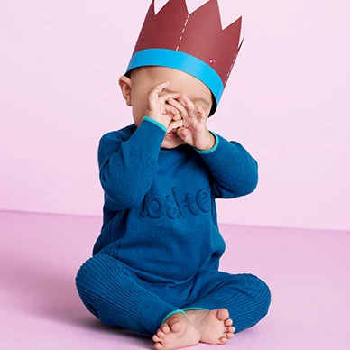 Для новорожденных мальчиков голубой комбинезон вязаный для хлопковый свитер