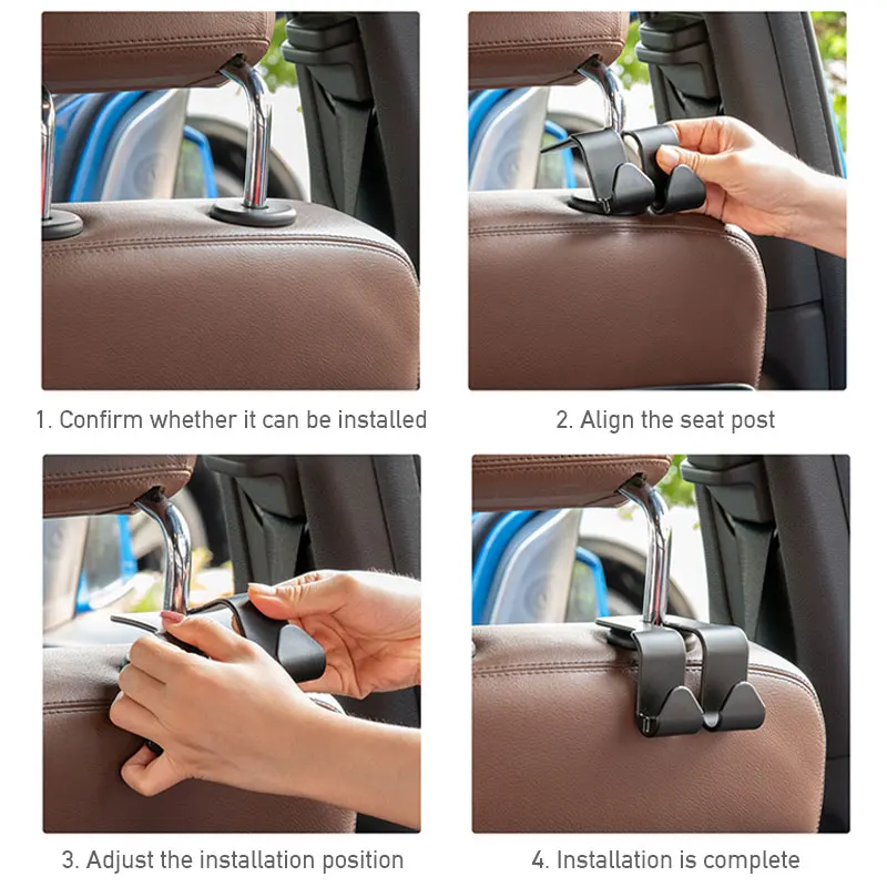 

Universal Car Seat Back Hook Car Interior Hanger Storage Hooks For Auto Hanger Holder Storage for Automobiles Phone Bag Cloth