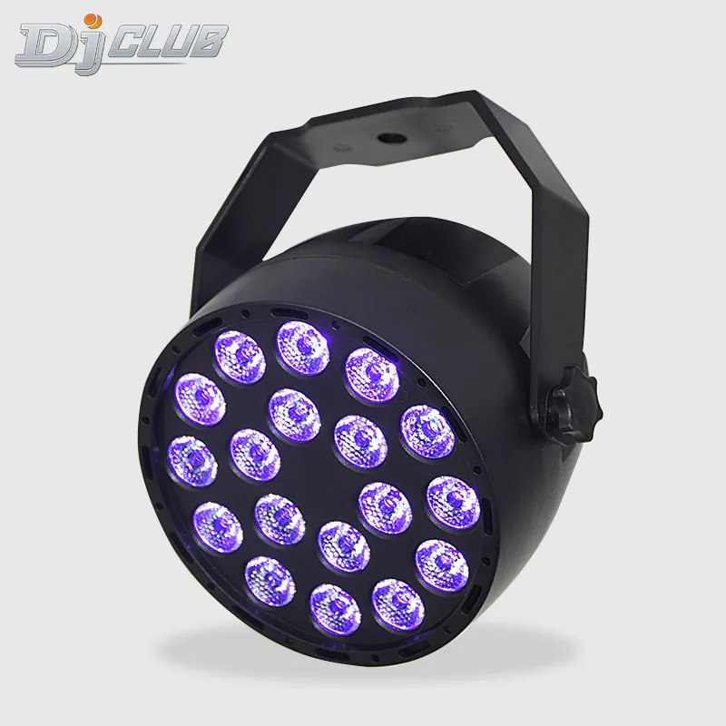 Светодиодный сценический светильник 18X3W ультрафиолетового цвета с плоской парой