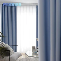 modern blackout curtains for living room bedroom thicken shading heat insulating cloth 90 light proof finished drapes