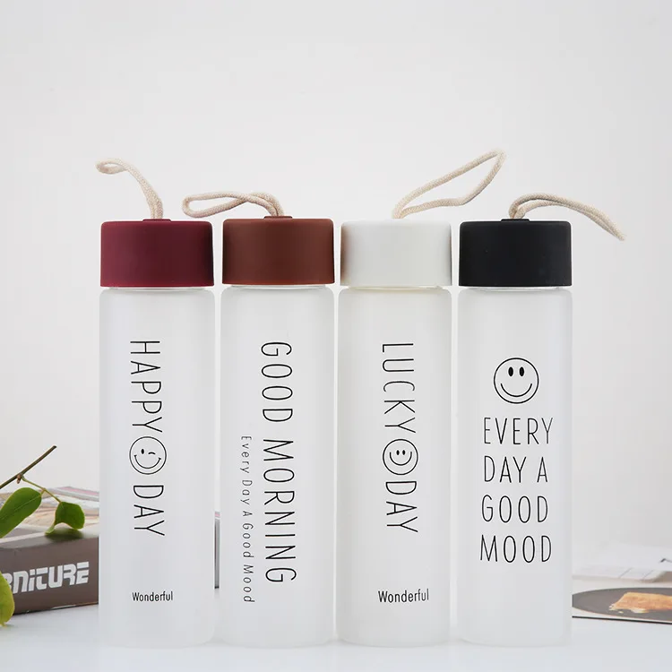 360 мл стеклянная бутылка для воды на открытом воздухе Корейская Спортивная