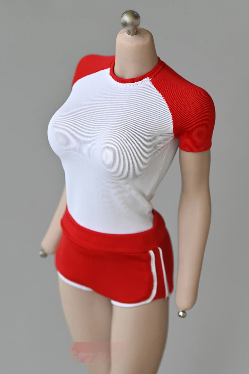 1/6 Scale Girl Students Sports Shorts and T shirt Model for 12'ɿigure Body DIY Accessories | Игрушки и хобби
