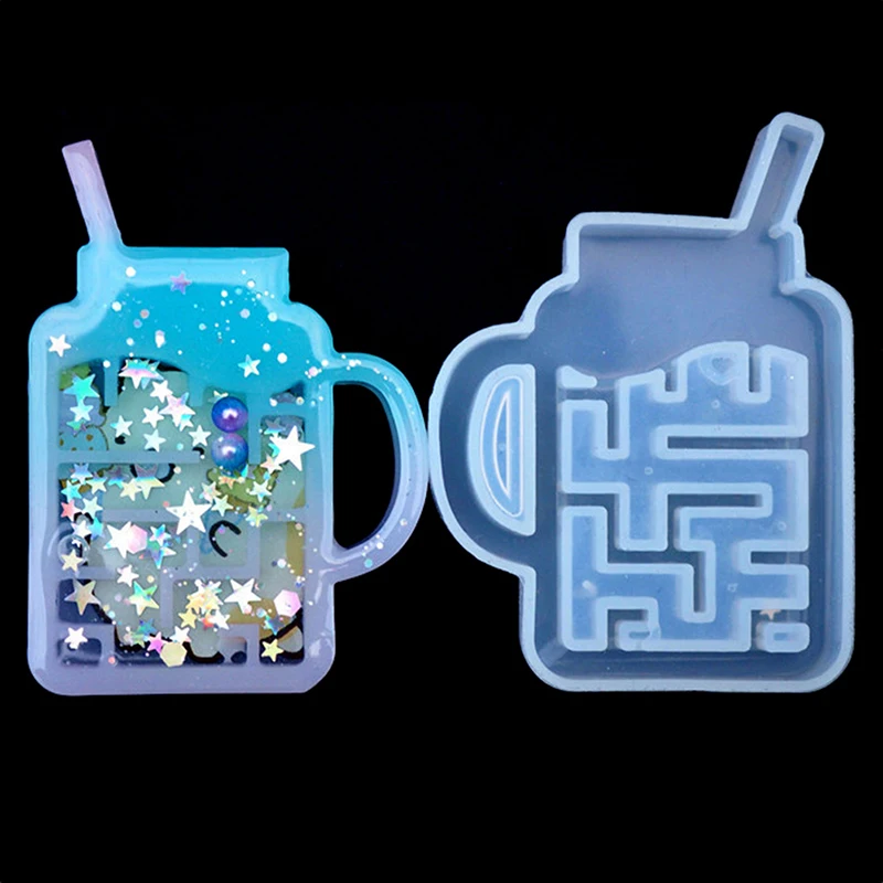 Зыбучий песок лабиринт силиконовая форма шейкер формы молочная бутылка сердце