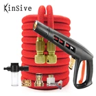 Садовый шланг высокого давления, 16-для сада и дома футов, водяной пистолет, разбрызгиватель, шланги для мойки автомобилей, пенопласт, очистка труб, инструменты