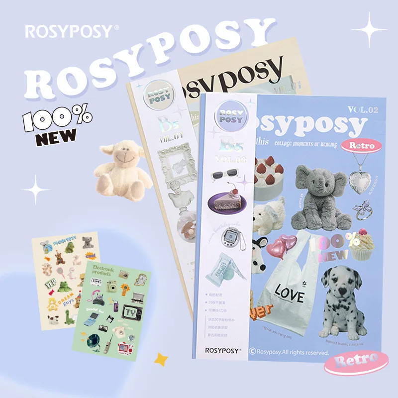 

20 Pcs Korean Ins Cute Popular Hand Account Sticker DIY Collage Material Scrapbooking Stationery Decorative Stickers Kawaii Gift