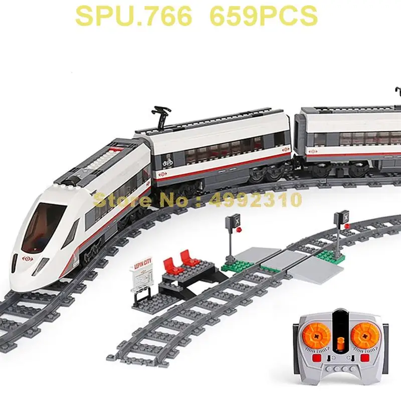 659 шт. технологии высокопассажирский поезд дистанционное управление Rc 3 куклы