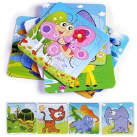3 sheets paper puzzles cartoon educational toys for children paper puzzle game kid toys puzzle kids game