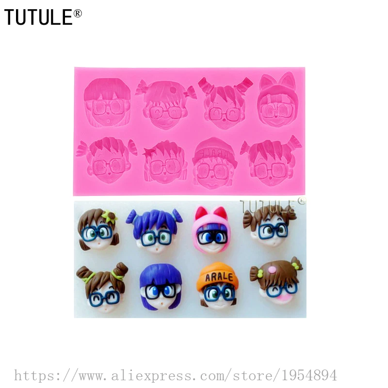 Симпатичная форма с изображением маленькой девочки парафиновая фотоформа для