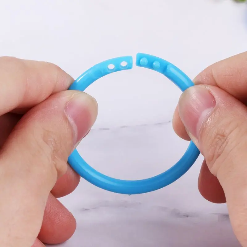 20 шт. 35 мм креативные пластиковые круглые многофункциональные кольца для