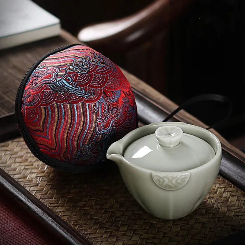 Японская керамическая чайная чашка включая 1 горшок + 2 чашки высокое качество