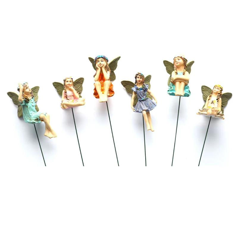 Миниатюрные феи фигурки для украшения дома и улицы поставки сада 6 шт. | Дом сад