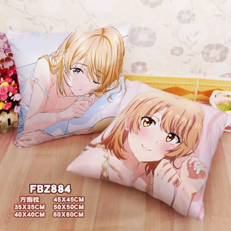 

My Teen Romantic Comedy SNAFU Anime Pillow Case Sofa PillowCase Double Print 45x45cm Pillow Covers Decorative Cushion Custom