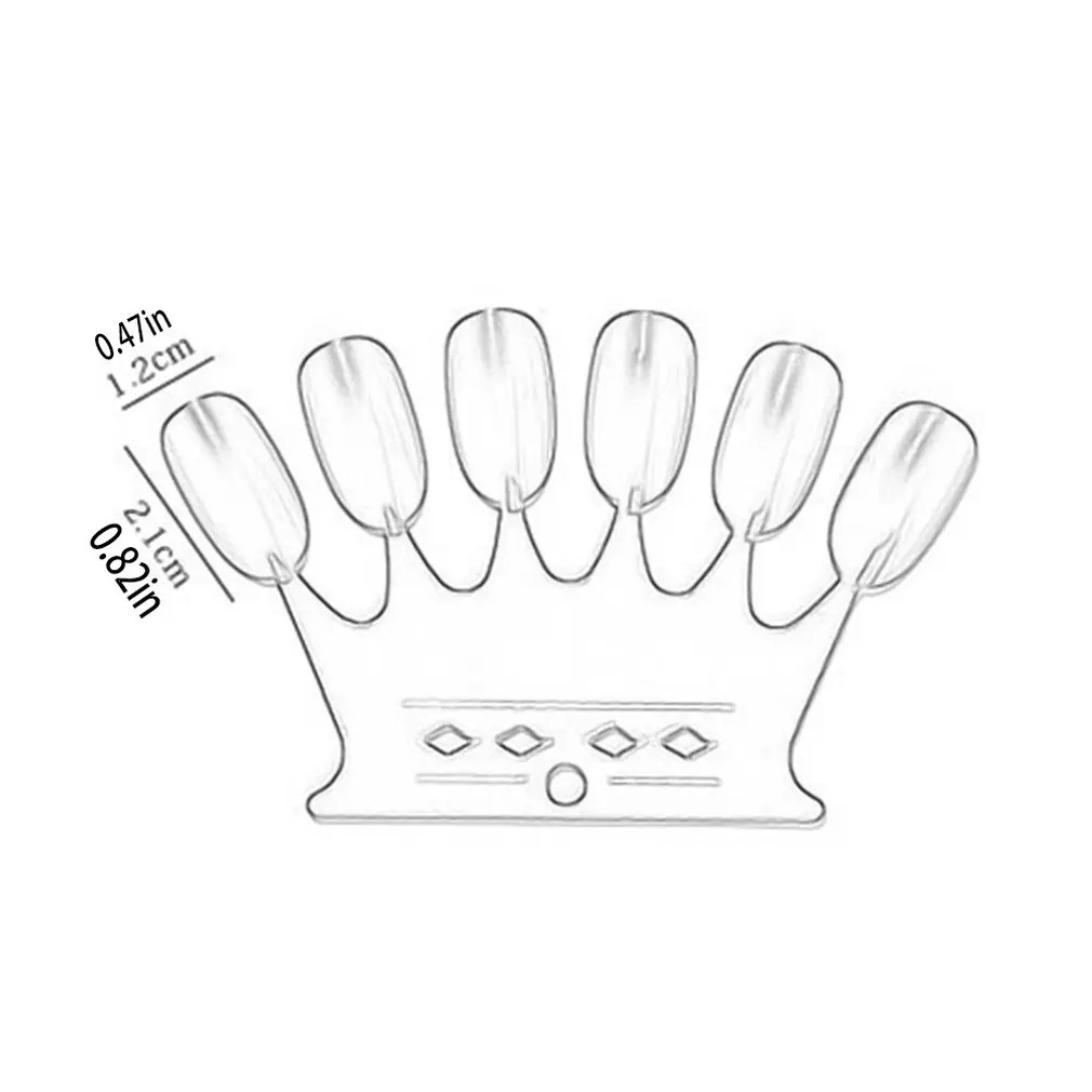 

Manicure 60 Colors Crown Shape Nail Polish Color Manicure Practice Nail Art Display Tools Nail Color Display Board
