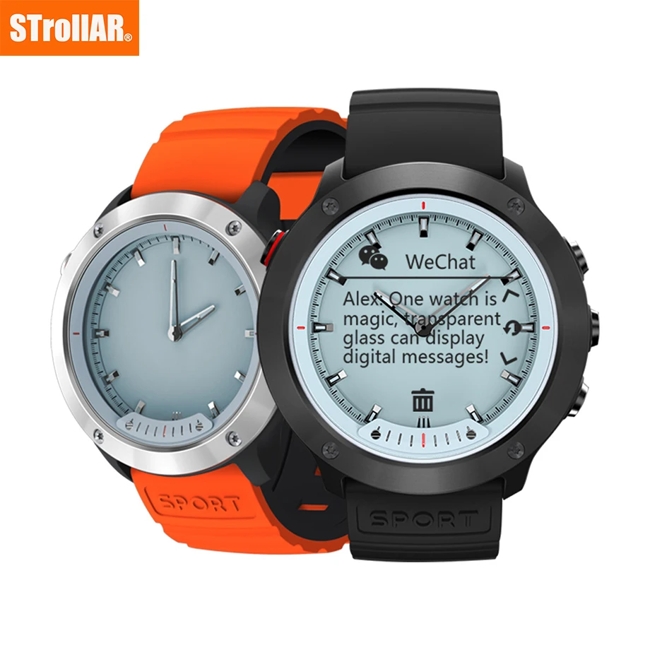 Смарт-часы STrollAR мужские новая технология 2021 водонепроницаемость IP68 Гибридный