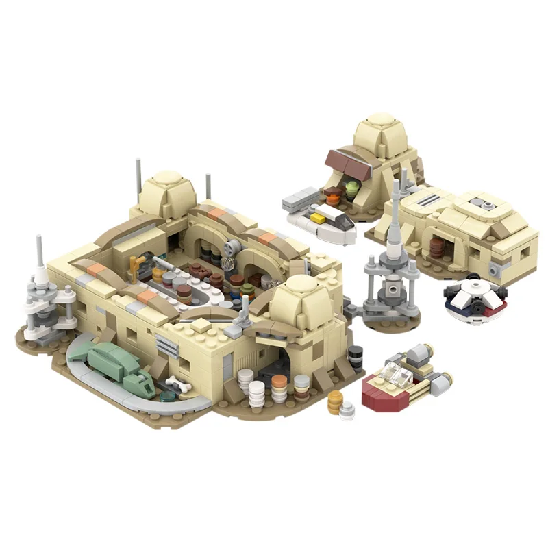 

MOC Micros Mos Eisleys Cantina Building Blocks Toy SW series pub building Bricks Sculptures Modular Building For Kids Boys Gifts