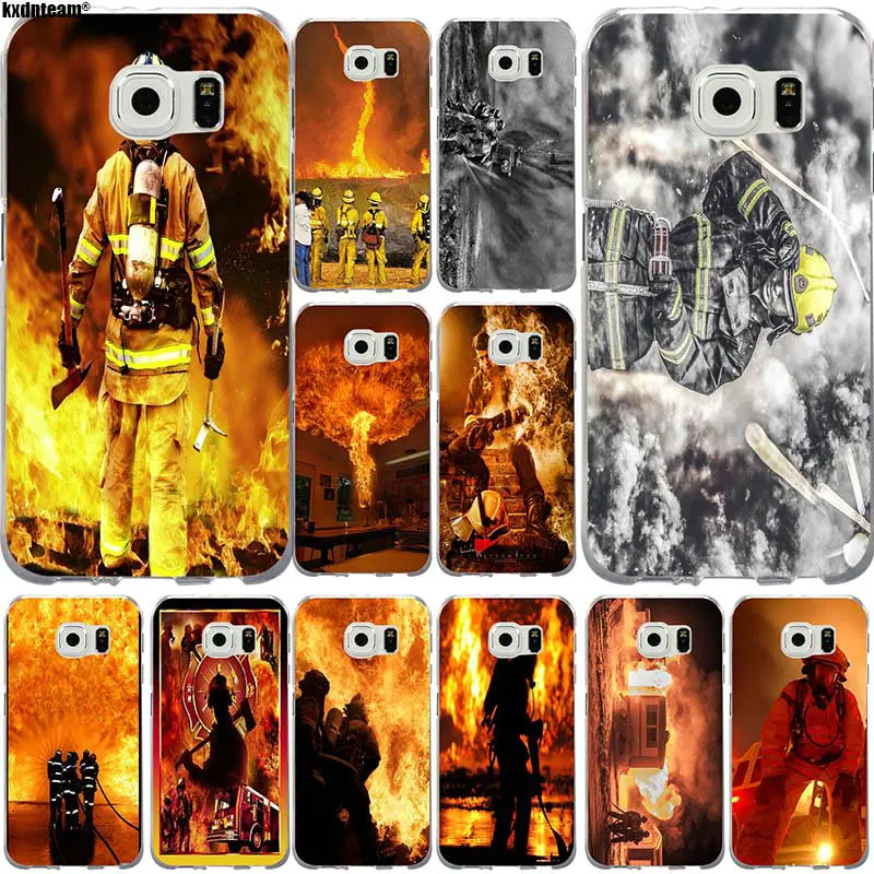 Emt Пожарный Мягкий Силиконовый ТПУ Прозрачный Роскошный чехол для Samsung Galaxy S2 S3 S4 S5