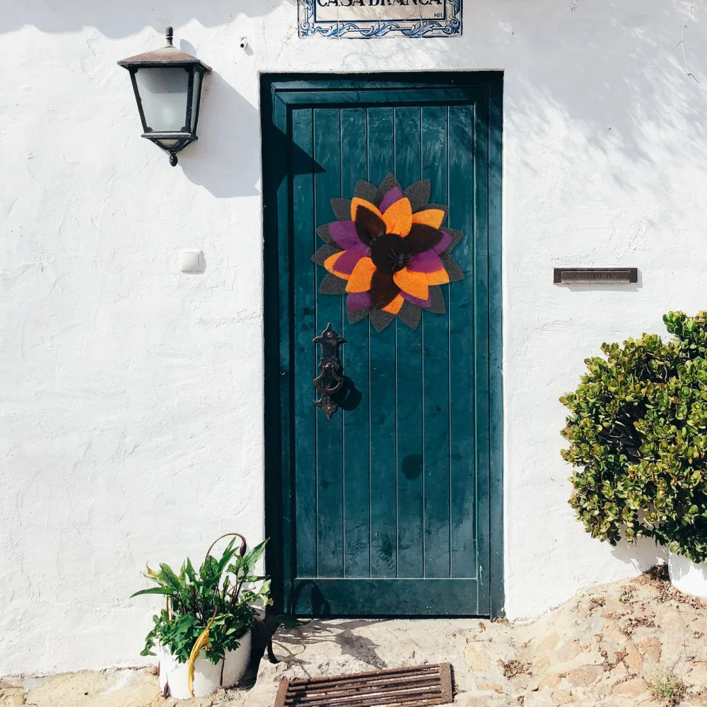 

1pc Creative Spider Wreath Decor Hanging Pendant Festival Adornment