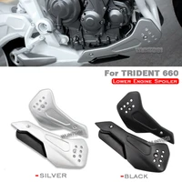 motorcycle lower engine spoiler belly pan for trident 660 cowling protection fairing for trident 660 bellypan 2021