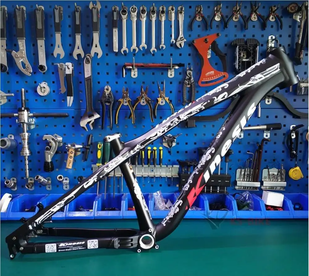 Фиолетовый Kinesis TD420S рама для горного велосипеда, алюминиевая рама, совместимая с колесным валом 27,5 дюймов/26 дюймов/быстроразъемной рамой - Цвет: Фиолетовый