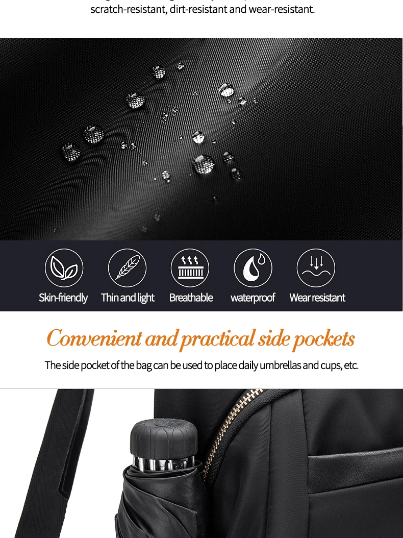 Zoger backpack ladies Oxford cloth backpack casual Korean version of the simple travel canvas small fresh college wind bag tide