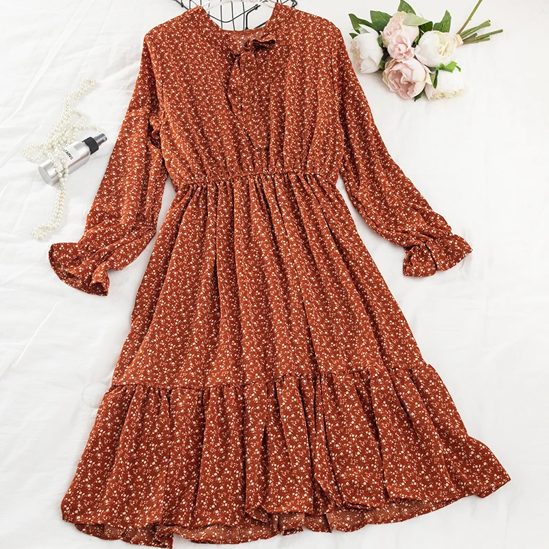 SINGRAIN весеннее женское платье с цветочным рисунком длинное миди богемное