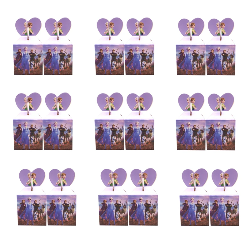 

Disney Princess Frozen 2 Theme Birthday Party Candy Box Birthday Party Kids Candy Box Wedding Gift Box Baby Shower Party Supplie