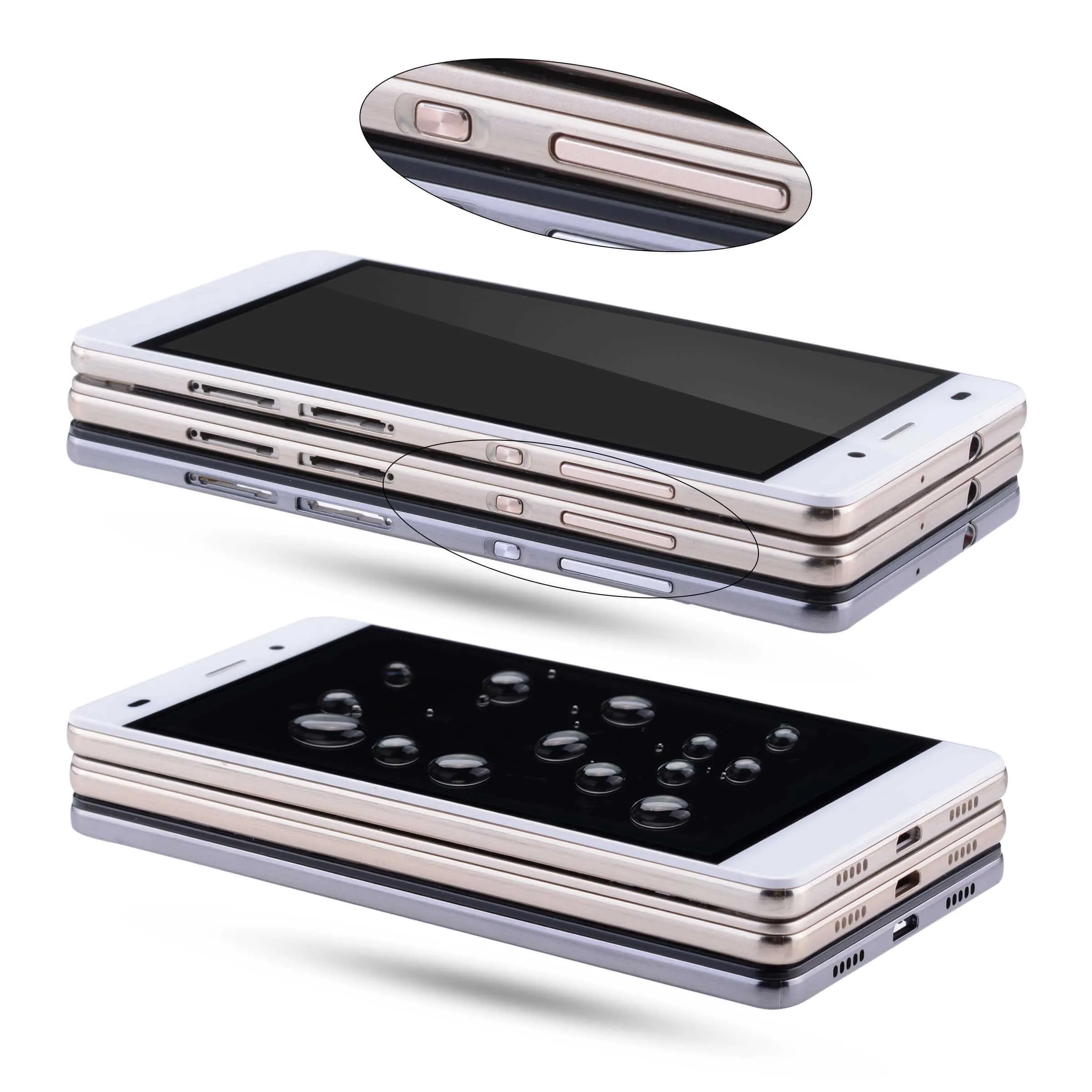 ЖК дисплей для HUAWEI P8 Lite ALE L21 Tela сенсорный фронтальный Com Aro Completo Módulo козырек