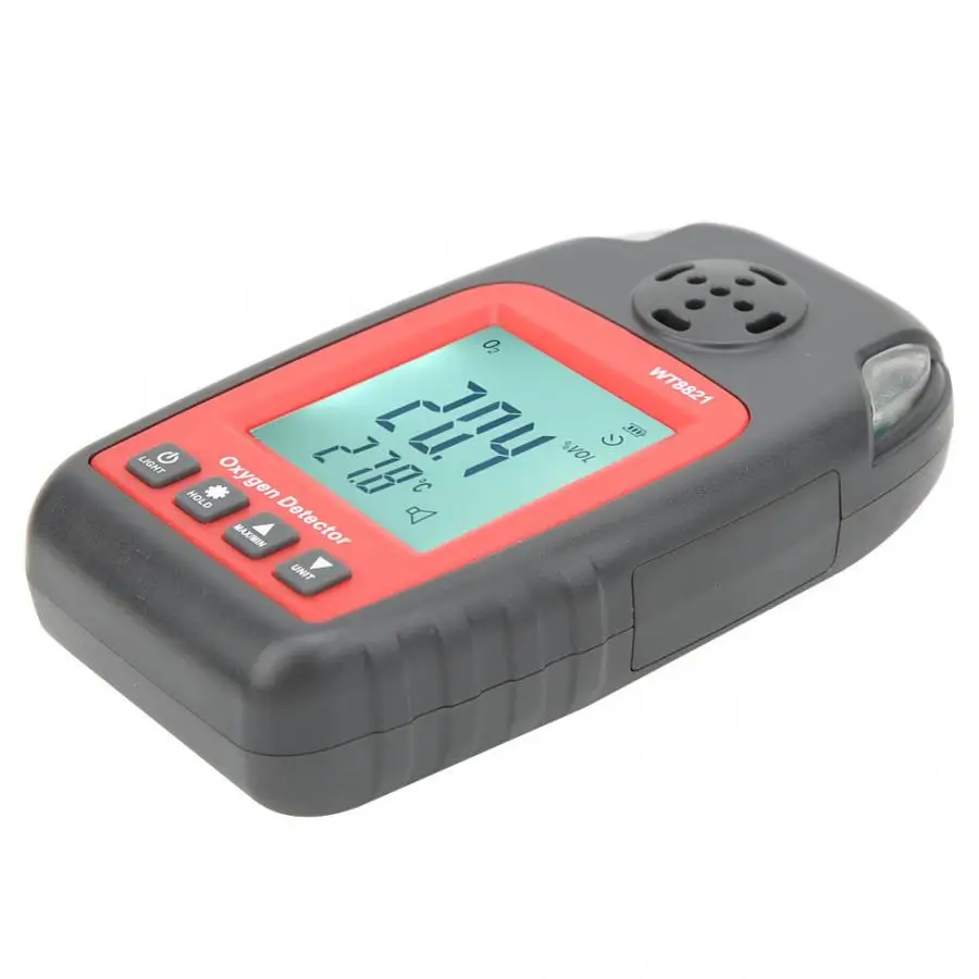 Детектор газа WT8821 Высокая точность портативный цифровой кислородный детектор