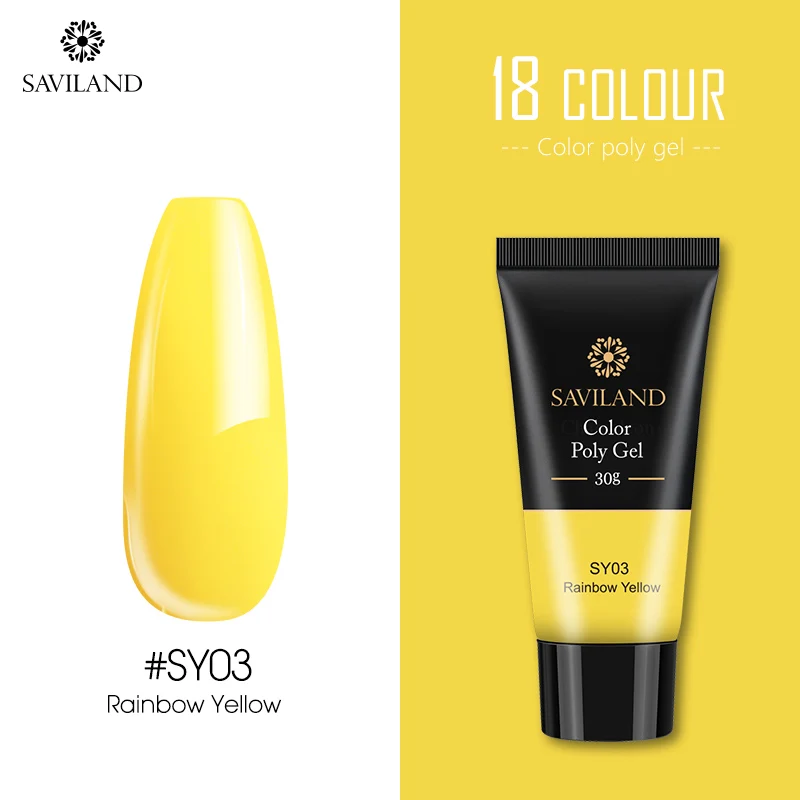 30ml SY03 SAVILAND, 15 г, 30 г, цветной, быстрый, полигель, для наращивания пальцев, замачивается, УФ, камуфляж, строительный, полигель, твердый гель, лак для ногтей - Цвет: 30ml SY03