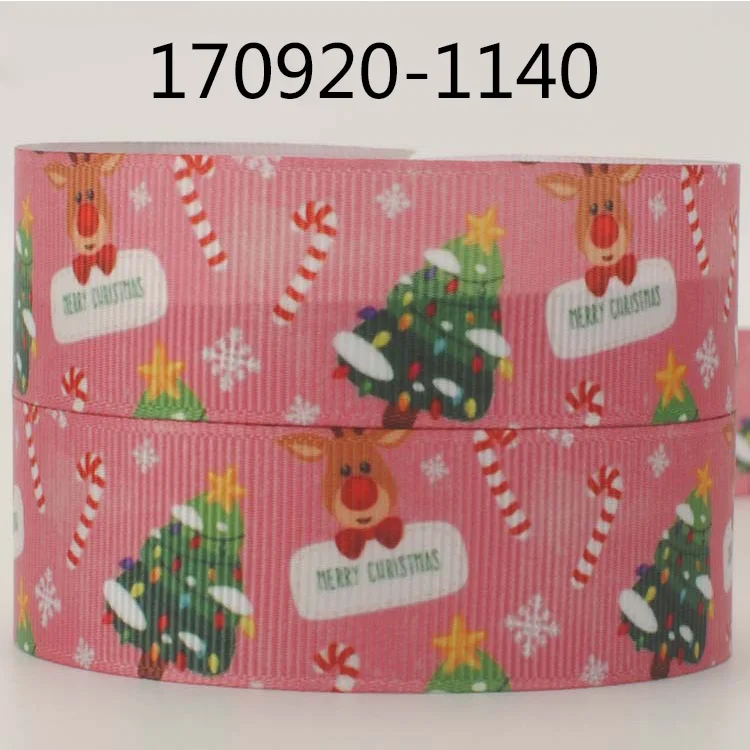 Новые поступления 7/8 &quot22 мм фоне рисунка Счастливого Рождества и атласная лента