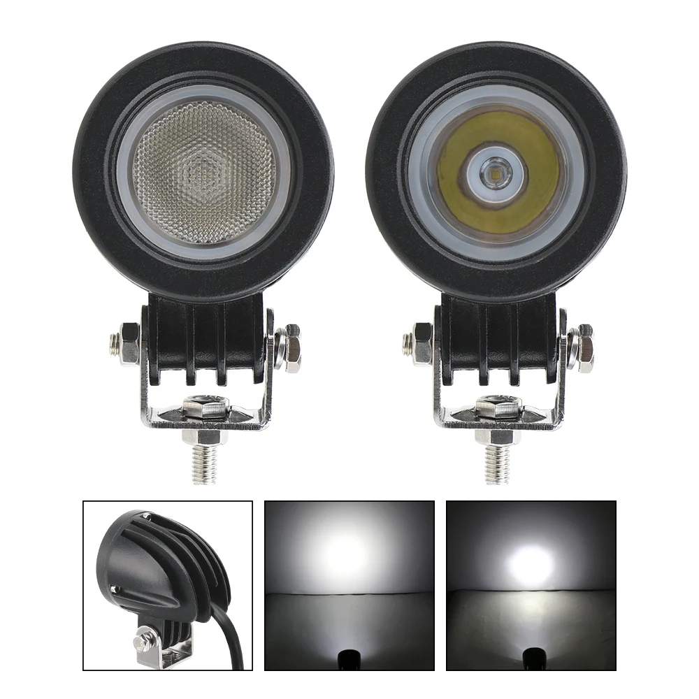 

LED Motorcycle Spotlight Flood Light LED Work Light 2 Inch 10W 1 Piece Motorcycle Headlight