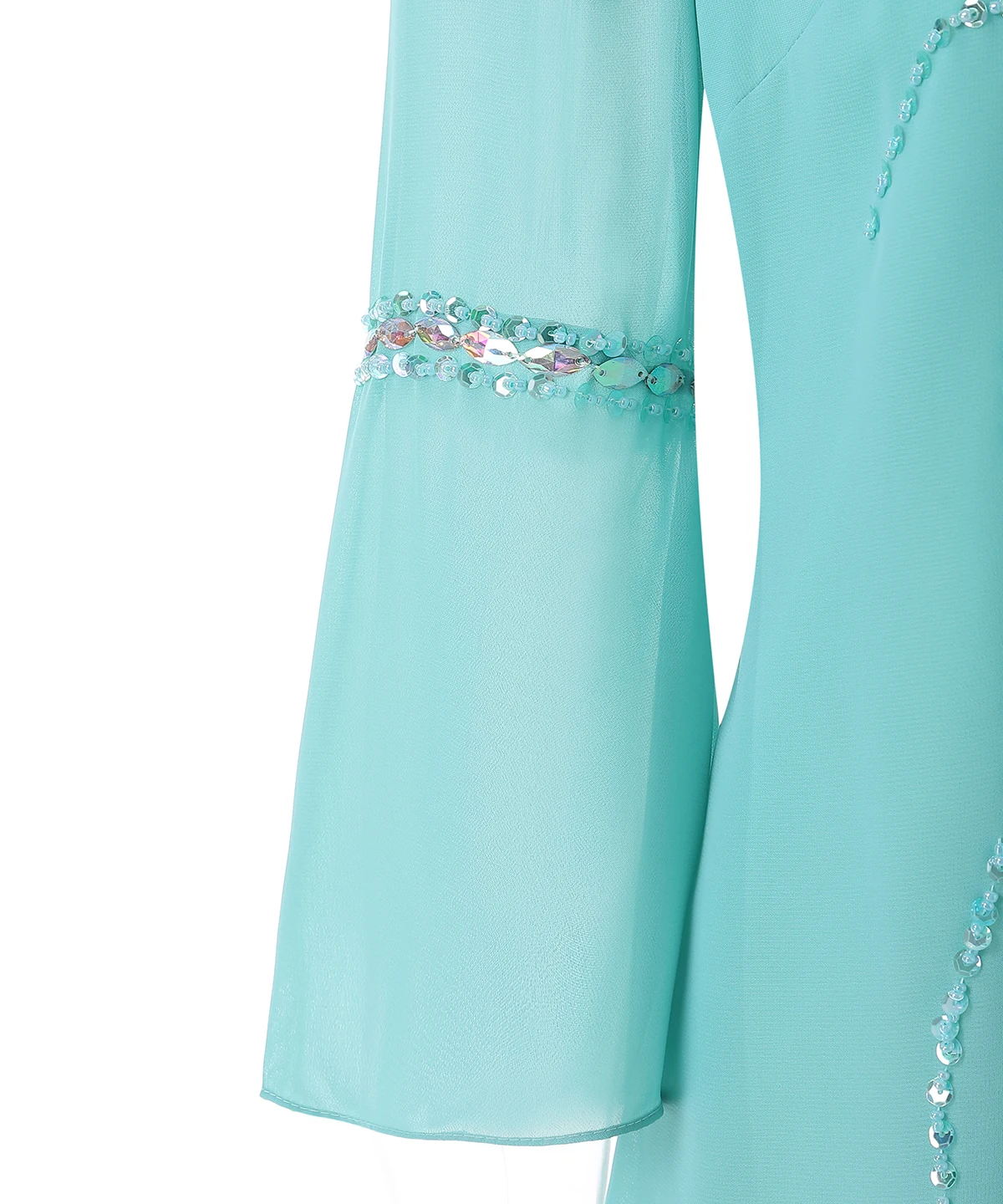Платье SOLOVEDRESS с кристаллами бисером и блестками 2 предмета платье для матери