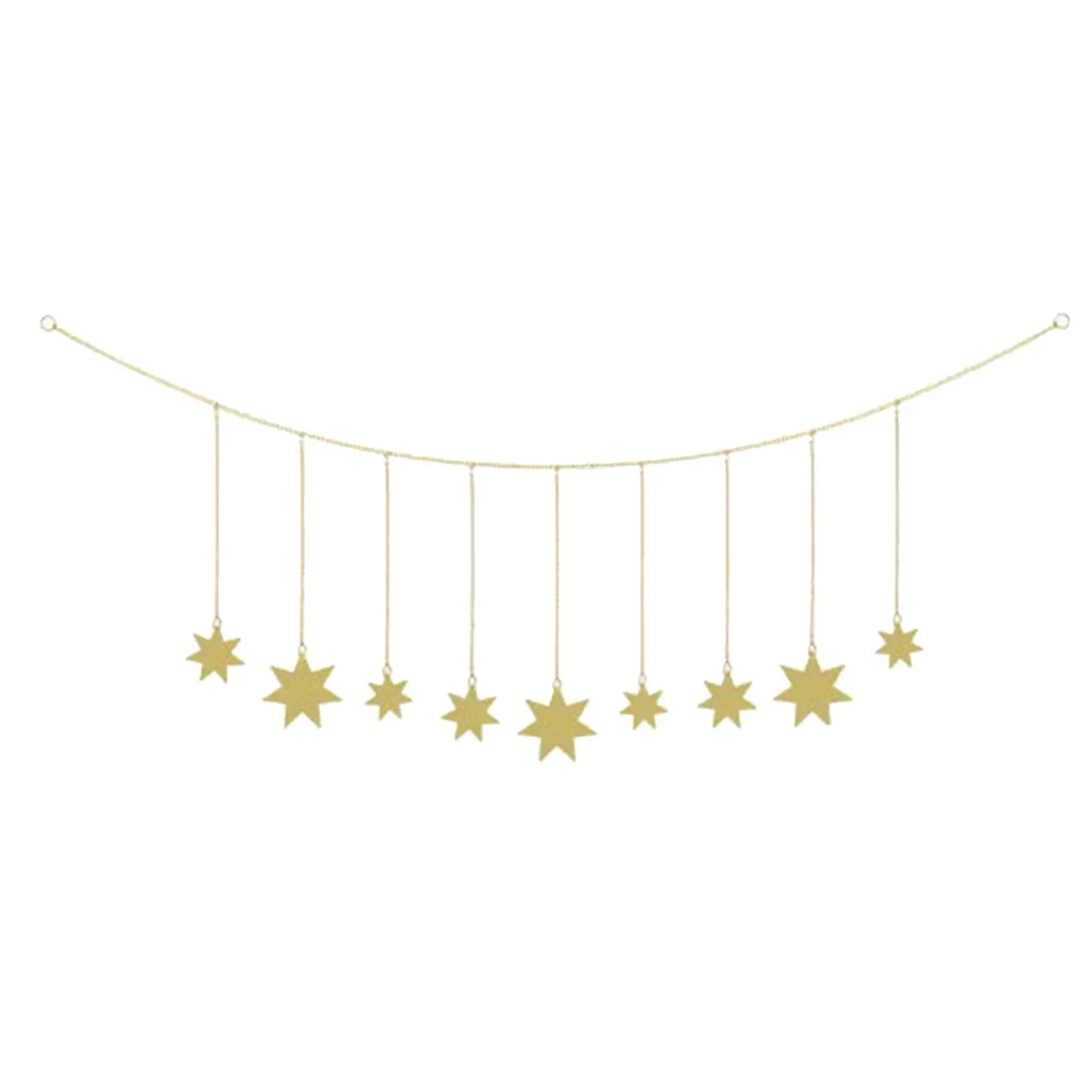 Висячая фотография деревянная гирлянда со звездами и цепочками украшение для