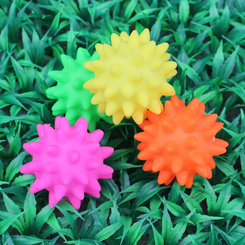 Мягкий жевательный эластичный мяч для домашних животных ежика игрушка щенка