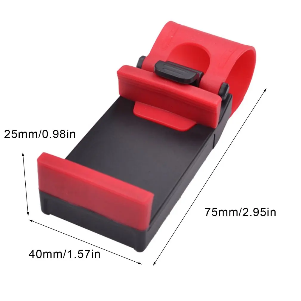 

Car Phone Holder Mounted on Steering Wheel Cradle Smart Mobile Phone Clip Mount Holder For Universal Phone