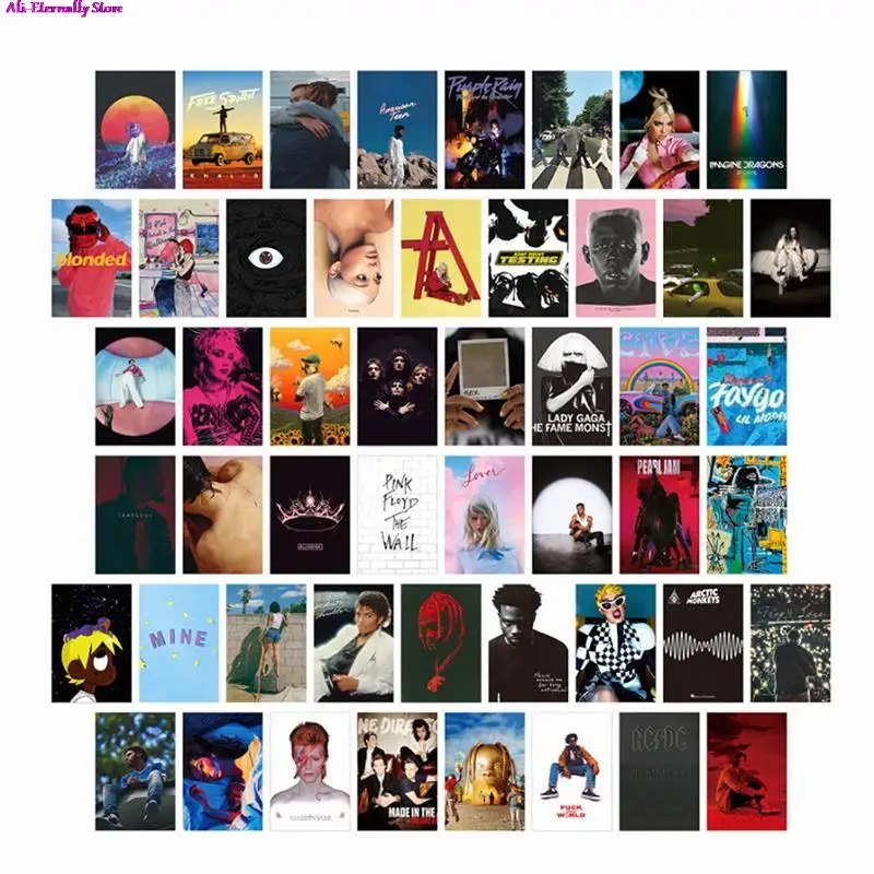 

50 шт. Обложка альбома, эстетические фотографии, настенный коллаж в комплекте, Женская музыка, винтажная