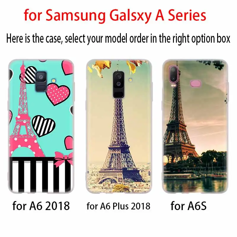 Очаровательный Париж арт чехол силиконовый для телефона Samsung A50 A70 A80 A30 A40 A90 A6 A8 A9 A7