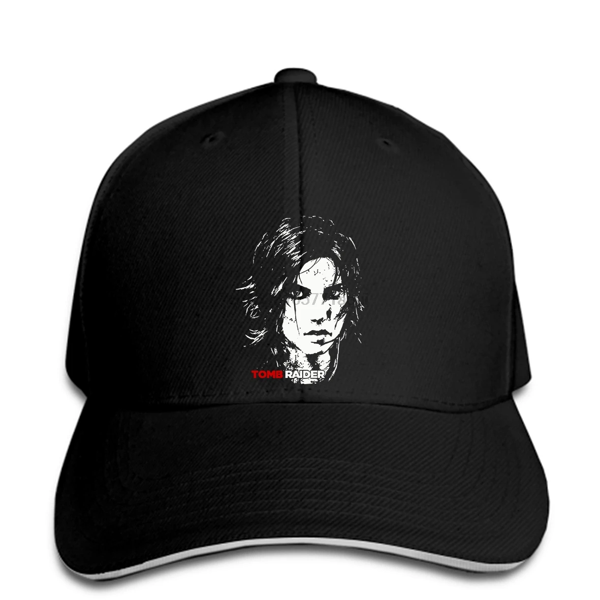 

Baseball cap Black Casual Tomb Raider Baseball caps Lara Croft Printed Pattern