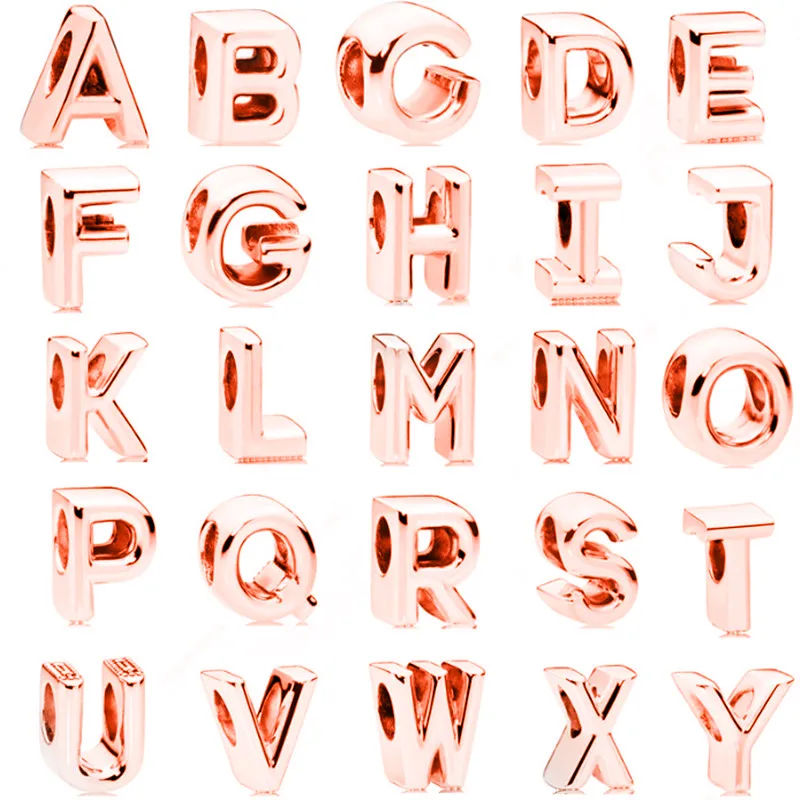 Женский браслет из розового золота 26 Английских Букв | Украшения и аксессуары