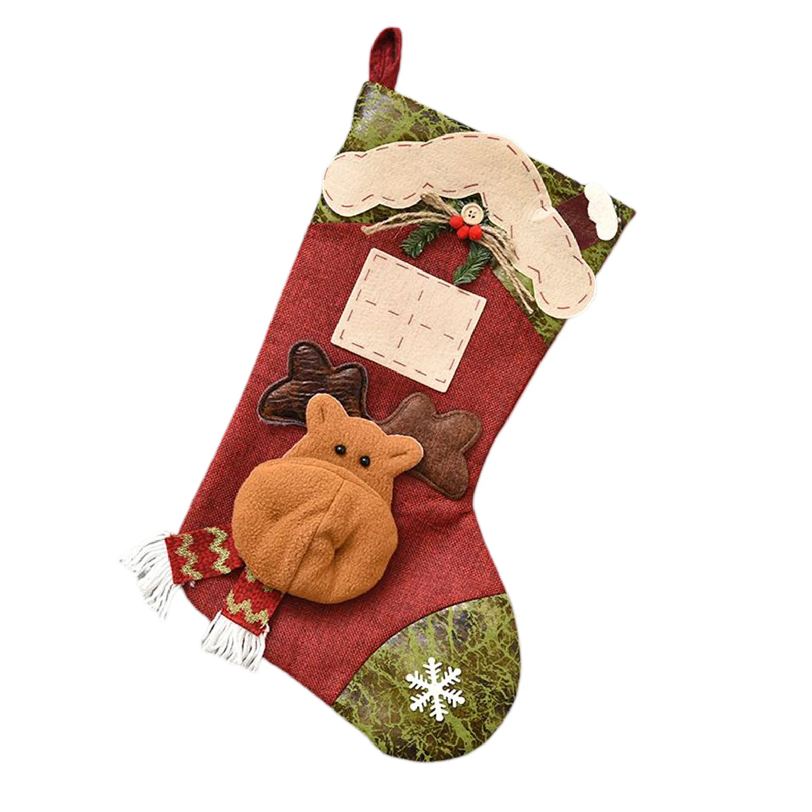 Новогоднее украшение в виде носков Новое поступление мешочек для конфет с