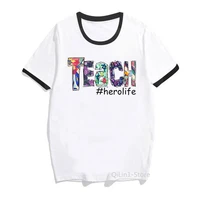 proud teacher letter print t shirt womens clothing nurse certified hero tshirt femme harajuku shirt kawaii clothes tops