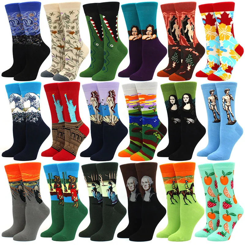 Лидер продаж 1 пара классические женские носки в стиле ретро на осень и зиму с