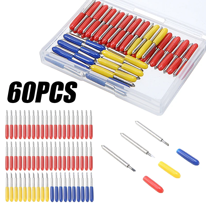

60pcs New 30 45 60 Blades For Cricut Explore Air 2 Vinyl Cut Machines Cut Tools Sharp And Durable Carving Tools