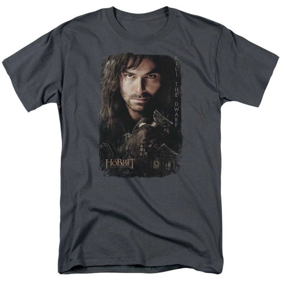 Hobbit Kili Poster футболка Размеры S 3X Новинка унисекс Забавные топы Футболка|Мужские